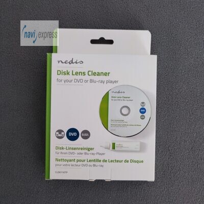 Nedis Reinigungs-DVD für Laser Linsen mit 20ml Flüssigkeit für DVD Player Blu-ray Player & Navi mit DVD