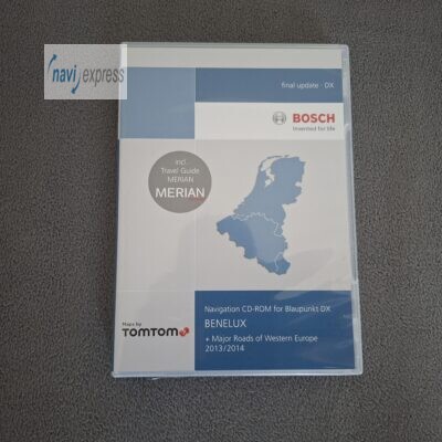 Navigation CD Blaupunkt Travelpilot DX BENELUX + Major Roads of Western Europe 2013/2014 Final Update