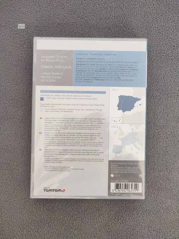 Navigations-CD Blaupunkt Travelpilot DX ESPAÑA SPANIEN PORTUGAL + Major Roads of Western Europe 2013/2014 Final Update - Image 2