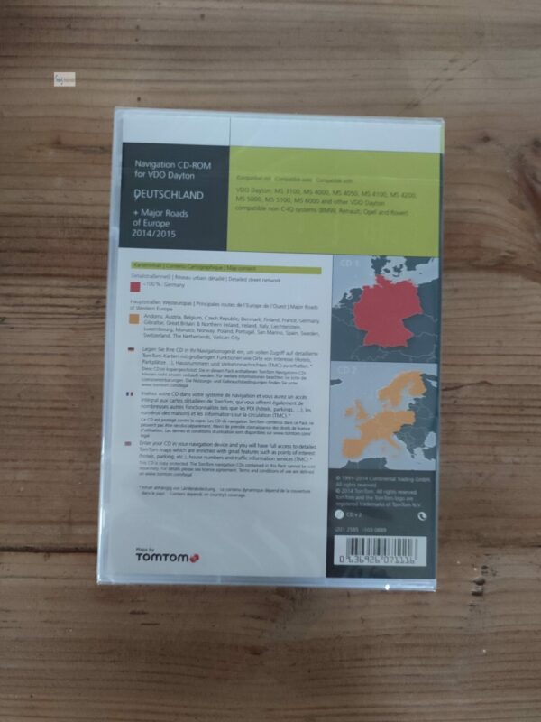 OPEL CD70 Navigation CD-SET Deutschland + Hauptstraßen Westeuropa 2014/2015 vom Hersteller VDO Dayton – Bild 2