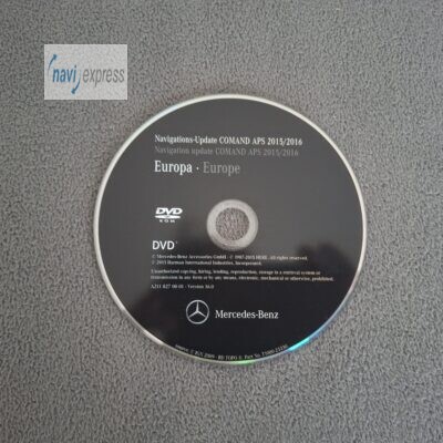 Mercedes-Benz Navi DVD COMAND APS NTG1 Europa 2015/2016