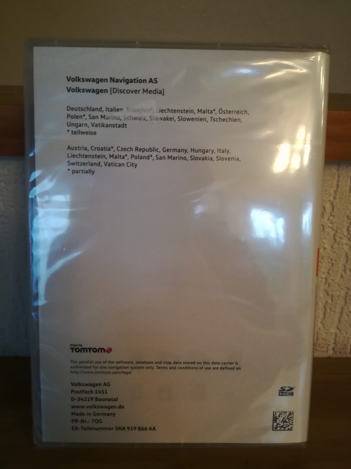 SD Karte Volkswagen Navigation AS - EUROPA 3 ( V11 ) DEUTSCHLAND