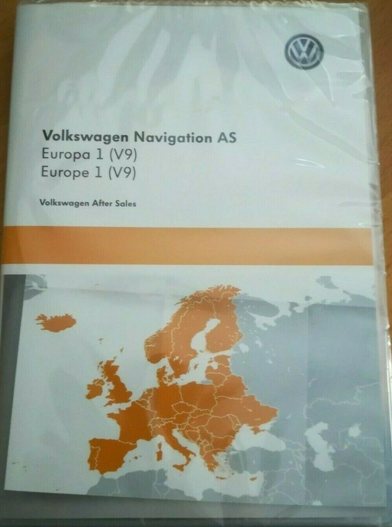 SD Karte Volkswagen Navigation AS EUROPA 1 ( V9 ) für