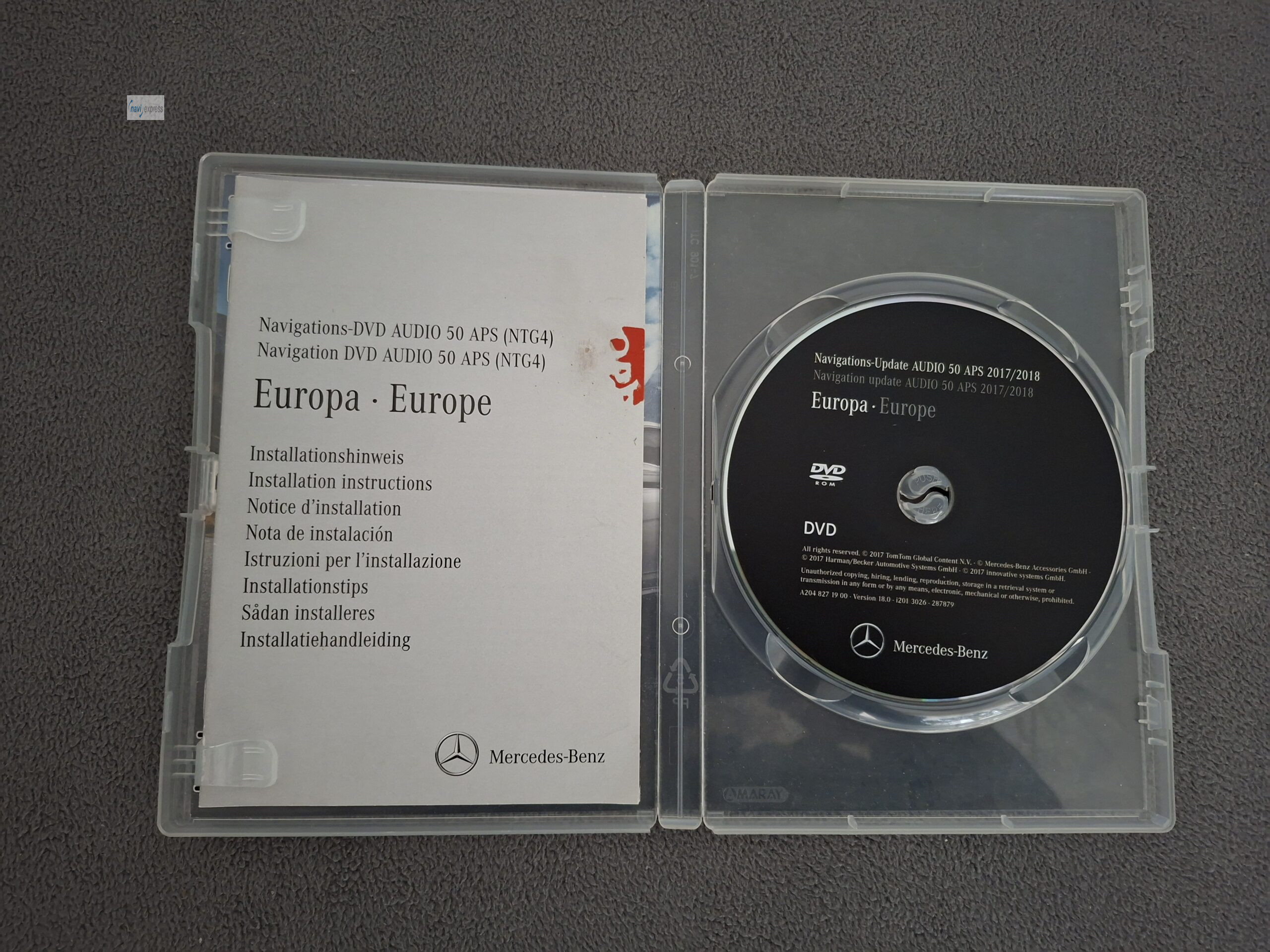 Mercedes Navi DVD AUDIO 50 APS NTG4-204 EUROPA 2017/2018 A2048271900 – Bild 4