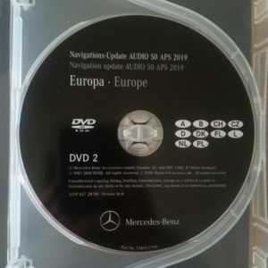 MERCEDES BENZ Navigation DVD für Navi AUDIO 50 APS NTG 2.5 TÜRKIS 2019  DVD2 DEUTSCHLAND BENELUX ALPEN CZ DK PL  A2198272800
