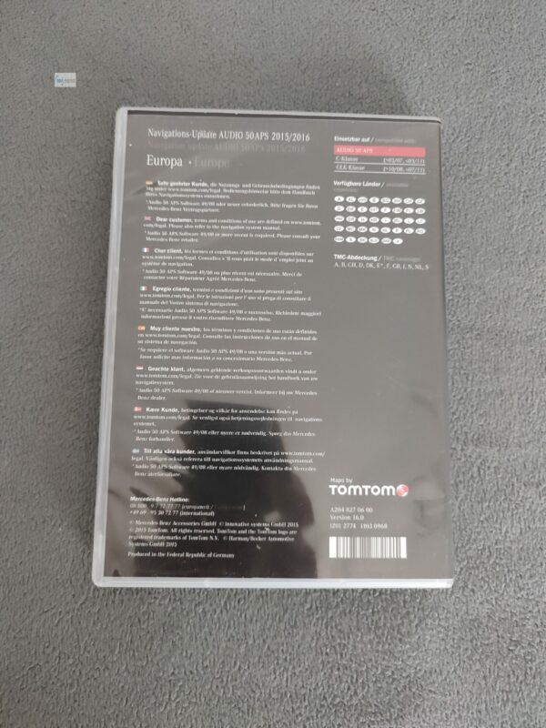 Mercedes-Benz Navigations-DVD für AUDIO 50 APS NTG4-204 EUROPA 2015/2016 A2048270600 korallenrot – Bild 2