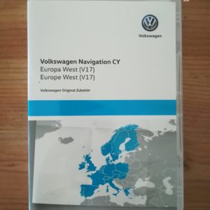 DVD Volkswagen Navigation CY EUROPA WEST 2020 V17 für VW RNS 510 RNS 810 & Skoda RNS Columbus & SEAT Mediasystem