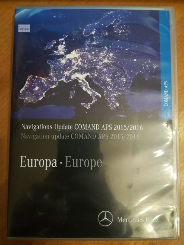 MERCEDES BENZ Navigation DVD COMAND APS NTG2 Europa 2015/2016  hellblau Version 17.0 A1698270100