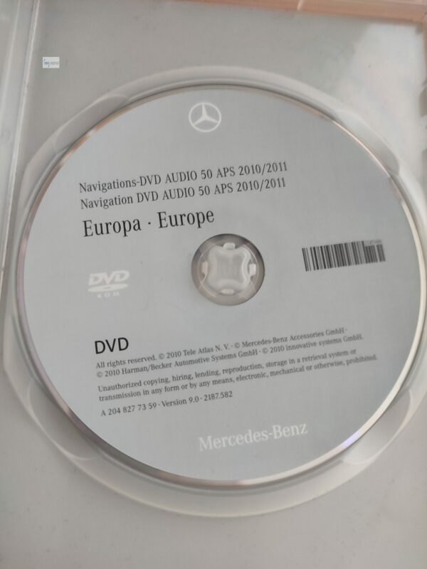 Mercedes Benz Navigations-DVD für AUDIO 50 APS NTG4-204 EUROPA 2010/2011 A2048277359 korallenrot - Image 3