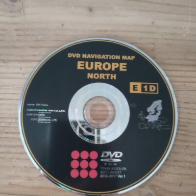 Toyota Navigations-DVD für TNS600 und TNS700 Europa Nord 2016/2017 Ver.1 E1D