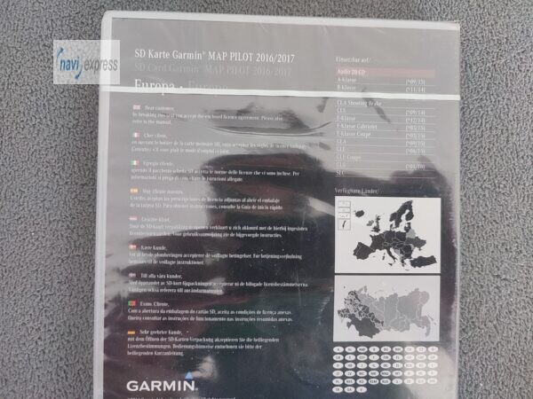 Erstinstallation SD Karte MERCEDES GARMIN MAP PILOT EUROPA 2016/2017 V7.0 AUDIO 20 CD NTG5 STAR1 - Image 2