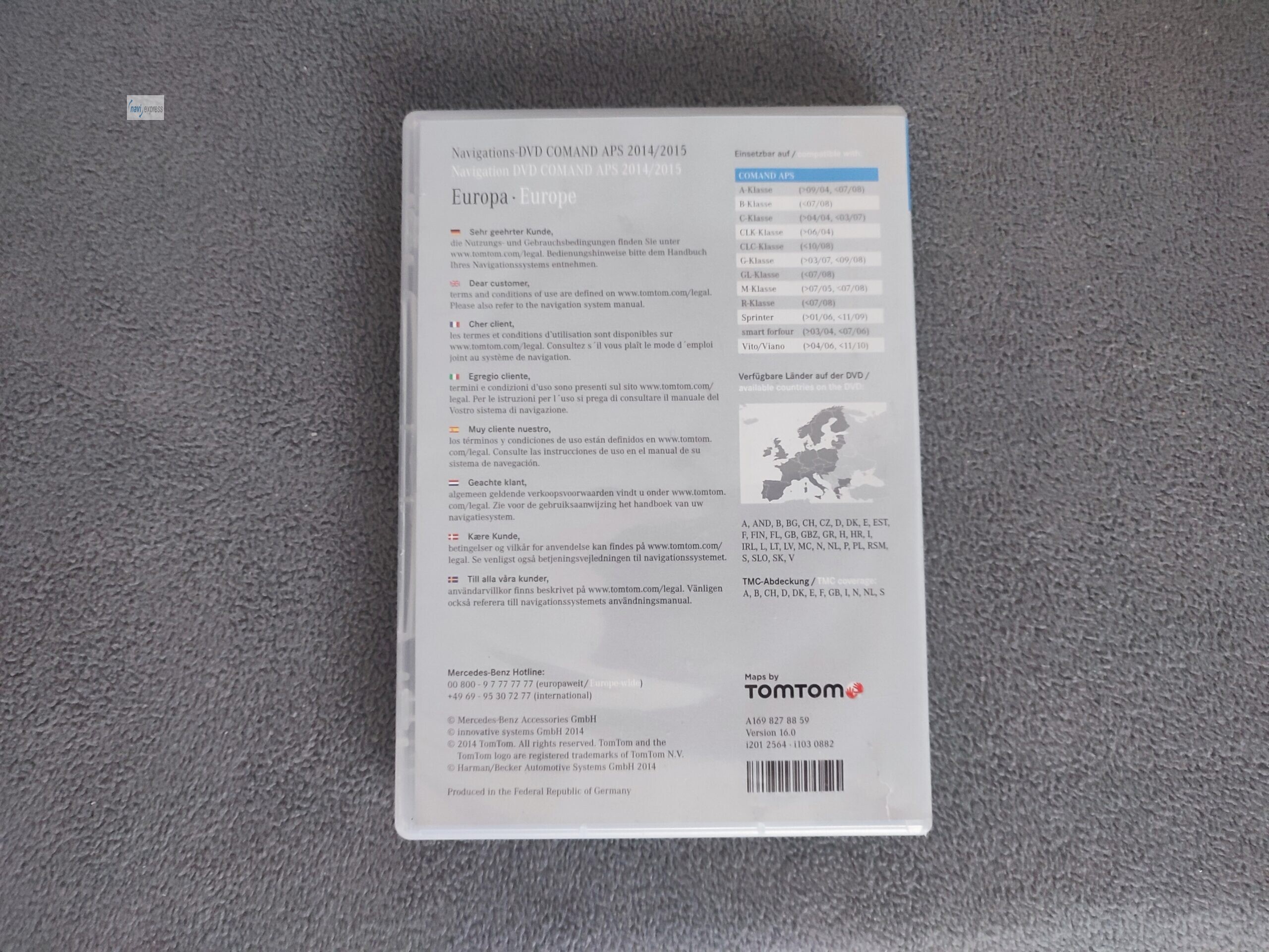 Mercedes-Benz Navigation DVD COMAND APS NTG2 Europa 2014/2015 Version 16.0 – Bild 2