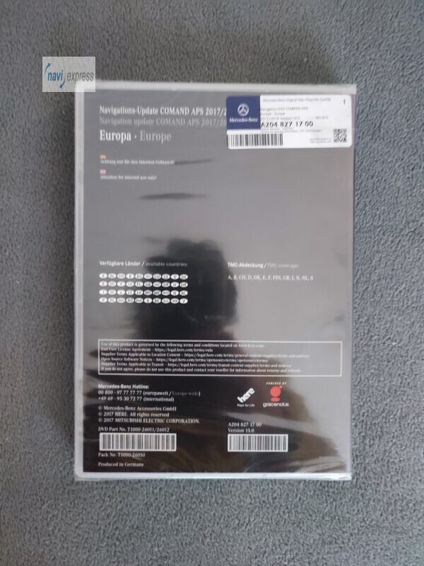 Mercedes-Benz Navigation DVD COMAND APS NTG4-204 Europa 2017/2018 für GLK C-Klasse violett (NEU) – Bild 4