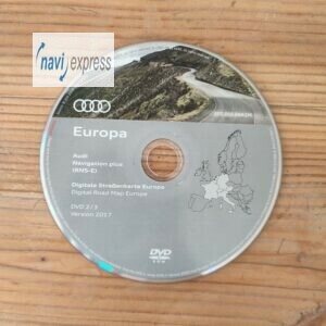 AUDI RNS-E Navigations-Update DVD2 Deutschland Frankreich Italien Alpen Benelux 2017