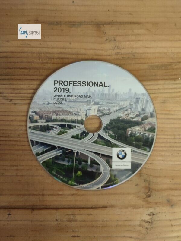Navigations-DVD BMW PROFESSIONAL CCC DVD2 DEUTSCHLAND ITALIA BENELUX ALPEN 2019