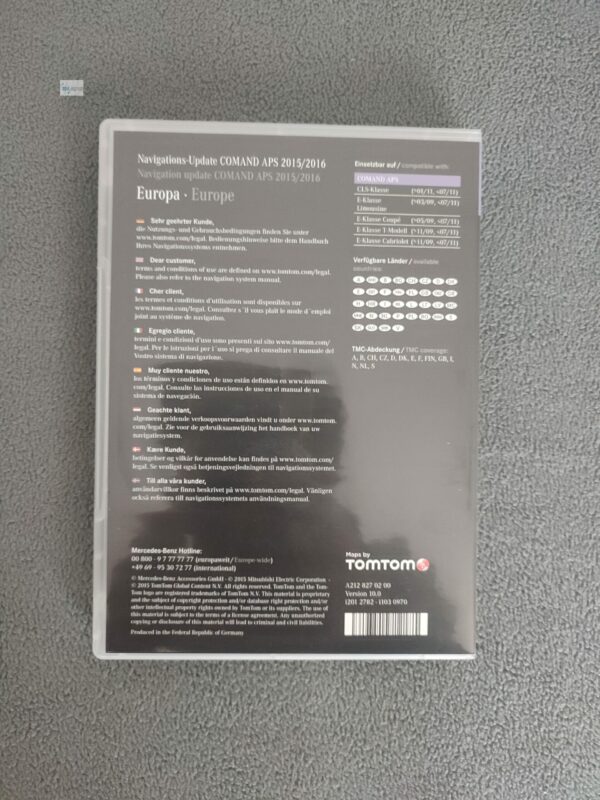 Mercedes-Benz Navigation DVD COMAND APS NTG4-212 Europa 2015/2016 Version 10.0 A2128270200 hellviolett - Image 2