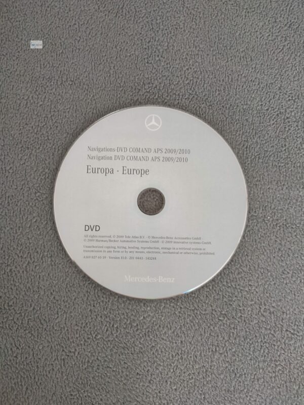 Mercedes-Benz Navigation DVD COMAND APS NTG2 Europa 2009/2010 Version 11.0