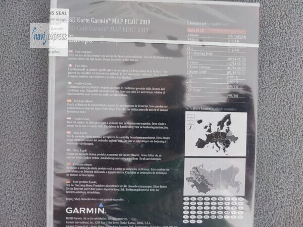 Erstinstallation Aktivierung Navi SD Karte MERCEDES GARMIN MAP PILOT EUROPA 2019 V12.0 AUDIO 20 CD NTG5 STAR1 - Image 2