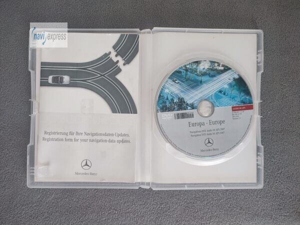 Mercedes-Benz Navigations-DVD AUDIO 50 APS NTG4-204 EUROPA 2007 A2048271259 korallenrot – Bild 3