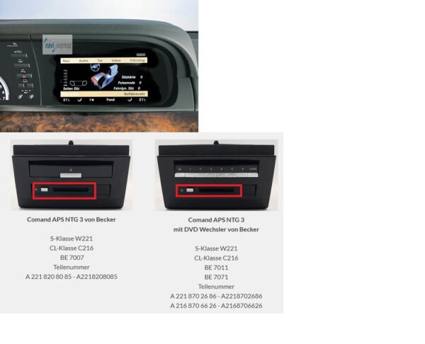 Navigations-Update Mercedes-Benz COMAND APS NTG3 Europa 2016/2017 CL-Klasse C216 S-Klasse W221 A2168270400 - Image 4