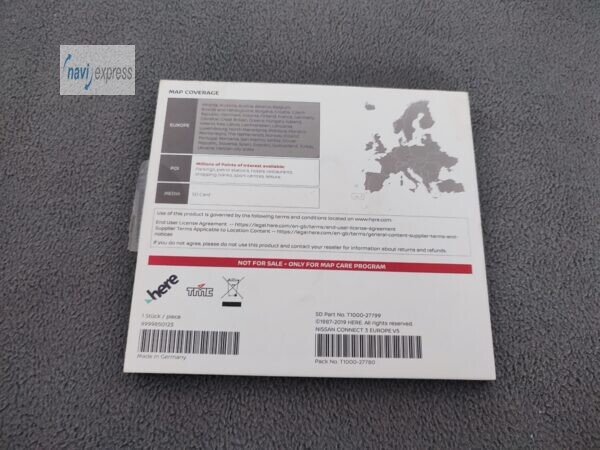 SD Karte Navigation Nissan Connect 3 Europe V5 2019/2020 9999850123 - Image 2
