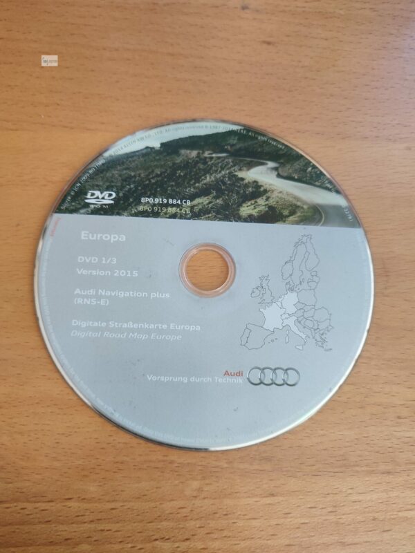 AUDI RNS-E Navigations-Update DVD Deutschland Frankreich Italien Alpen Benelux 2015