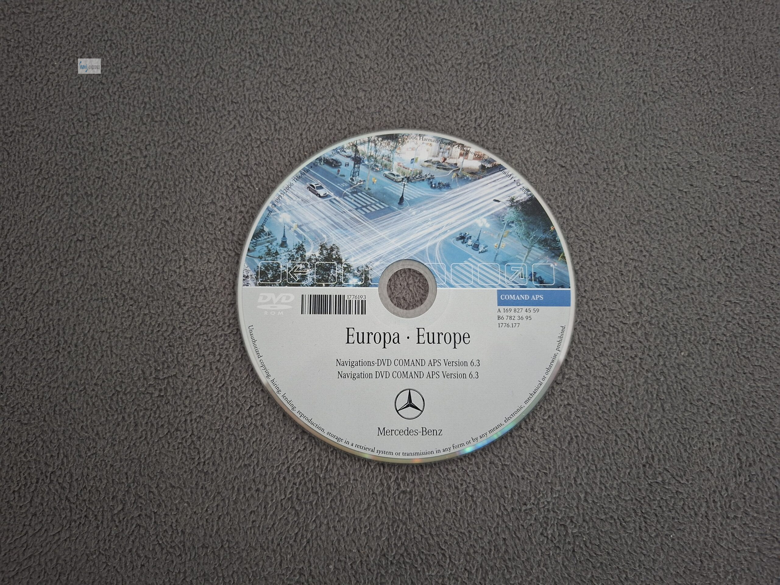 MERCEDES BENZ Navigation DVD COMAND APS NTG2 Europa 2006 Version 6.3 A1698274559