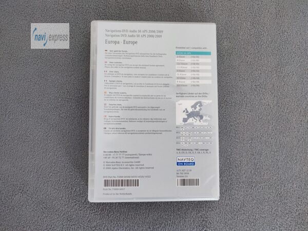 Mercedes-Benz Navigation DVD Set AUDIO 50 APS NTG 2.5 EUROPA 2008/2009 – Bild 3