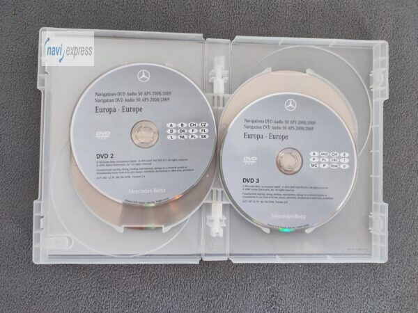 Mercedes-Benz Navigation DVD Set AUDIO 50 APS NTG 2.5 EUROPA 2008/2009 – Bild 5