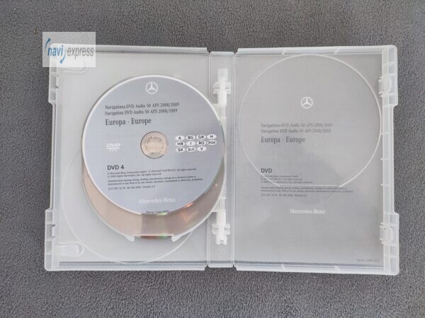 Mercedes-Benz Navigation DVD Set AUDIO 50 APS NTG 2.5 EUROPA 2008/2009 – Bild 6