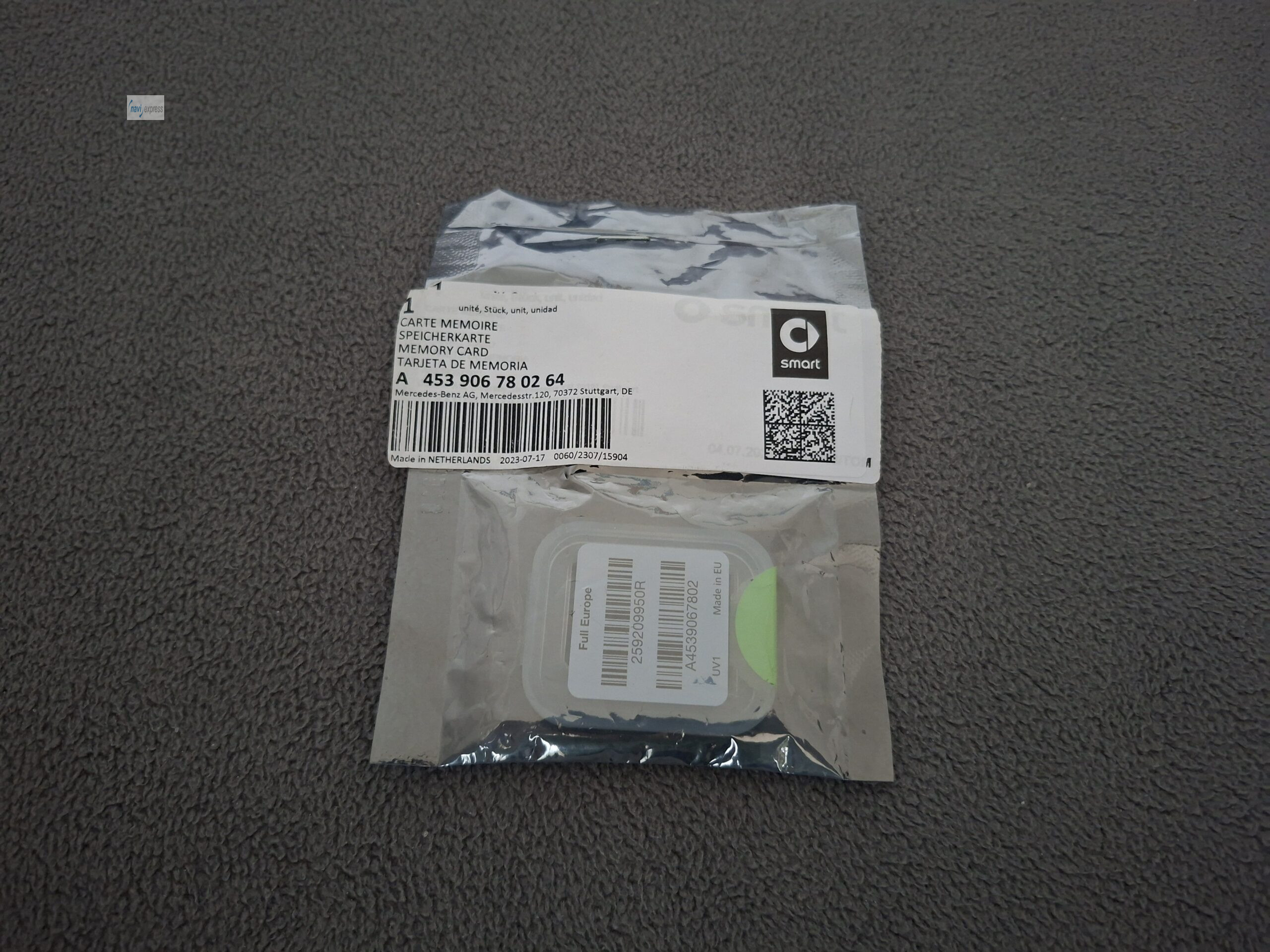 Navi SD Karte NEU Smart 453 Europa 2021/2022 Cool & Media A4539067802