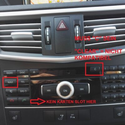 Mercedes-Benz Navigations-DVD Audio 50 APS NTG4-212 DVD3 Deutschland Frankreich Benelux 2014/2015 A2128279159 lachs