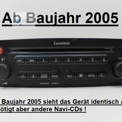 Renault Carminat Guidage Informe SH3 (Carminat 1) Navigation CD Österreich Schweiz Italien CZ GR H HR RO SLO SLK 2007 A26