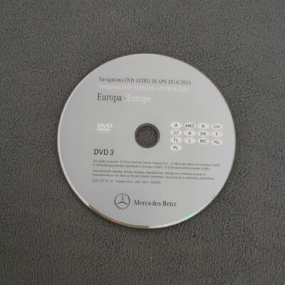 Mercedes-Benz Navigations-DVD Audio 50 APS NTG4-212 DVD3 Deutschland Frankreich Benelux 2014/2015 A2128279159 lachs
