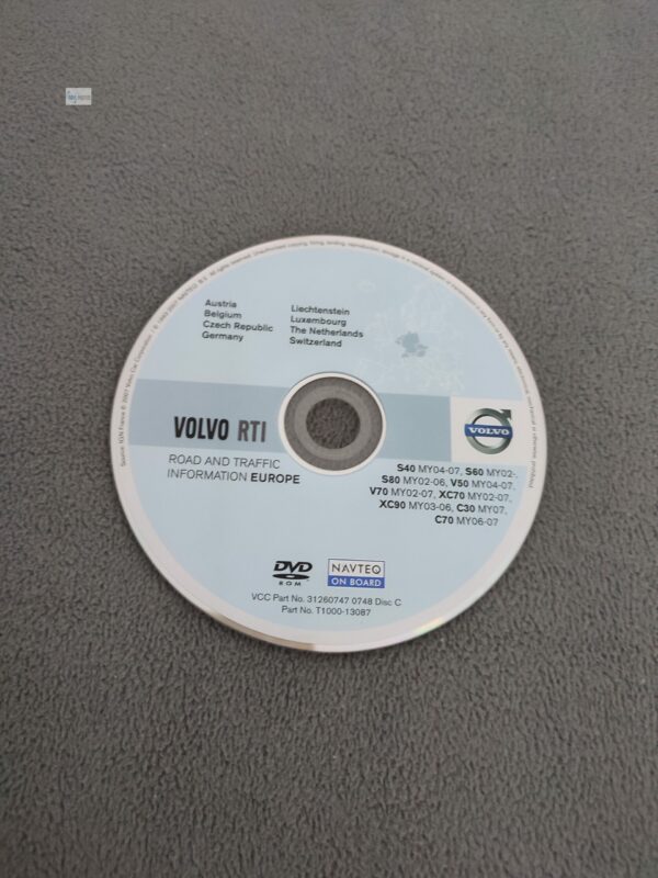 Volvo RTI Navigations-DVD MY02-07 Disc C Deutschland Österreich Schweiz BENELUX 2007
