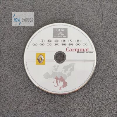 Renault Carminat Guidage Informe SH3 (Carminat 1) Navigation CD Österreich Schweiz Italien CZ GR H HR RO SLO SLK 2007 A26