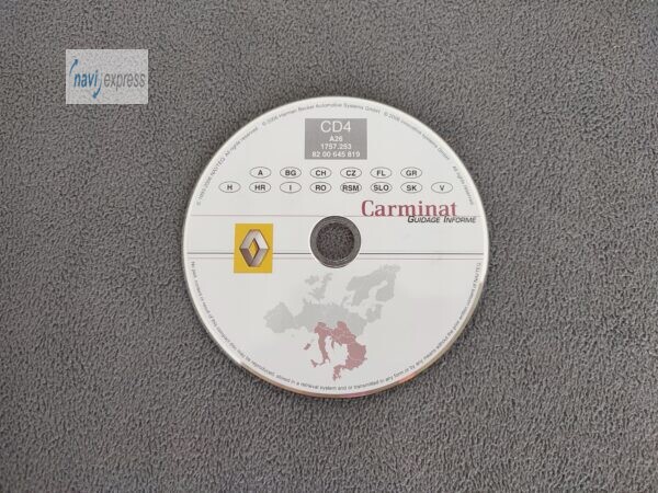 Renault Carminat Guidage Informe SH3 (Carminat 1) Navigation CD Österreich Schweiz Italien CZ GR H HR RO SLO SLK 2007 A26