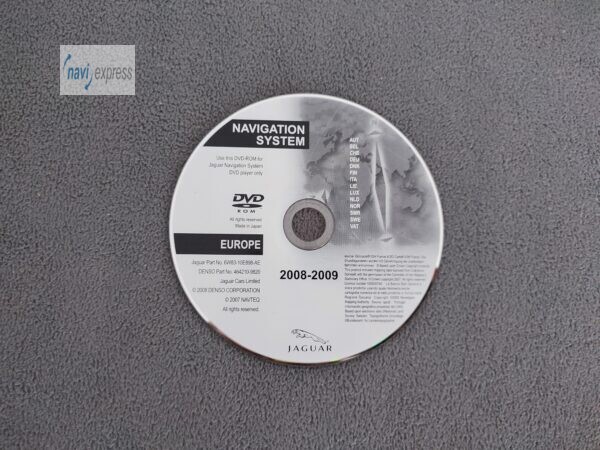 DVD Navigation JAGUAR Deutschland Benelux Skandinavien Italien 2008/2009 DENSO XF X250 XK X150