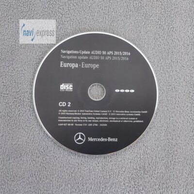 Mercedes-Benz Navigation CD Audio 50 APS NTG2 DEUTSCHLAND ALPEN 2015/2016