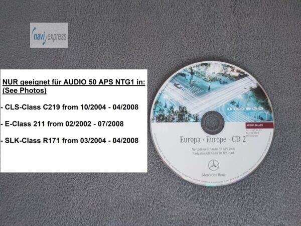 Mercedes-Benz Navigation CD Audio 50 APS NTG1 Deutschland 2008 A2118271165