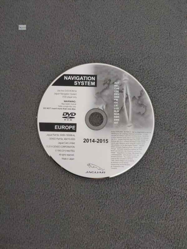 DVD Navigation JAGUAR Deutschland Benelux Skandinavien Italien 2014/2015 DENSO XF X250 XK X150