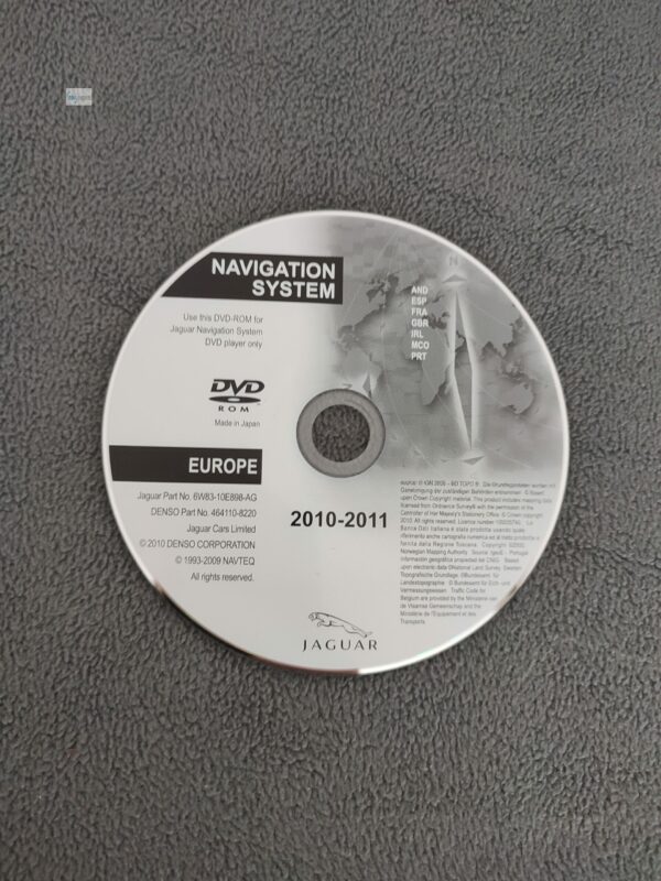DVD Navigation JAGUAR FRANCE SPAIN GREAT BRITAIN 2010/2011 DENSO XF X250 XK X150