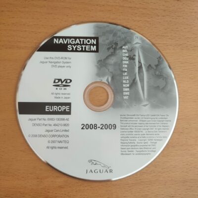 DVD Navigation JAGUAR Deutschland Benelux Skandinavien Italien 2008/2009 DENSO XF X250 XK X150