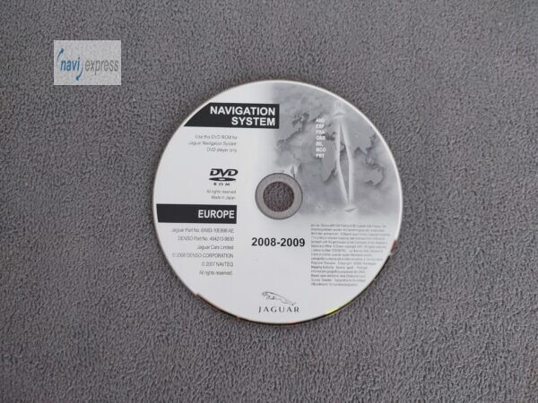 DVD Navigation JAGUAR FRANCE SPAIN GREAT BRITAIN 2008/2009 DENSO XF X250 XK X150