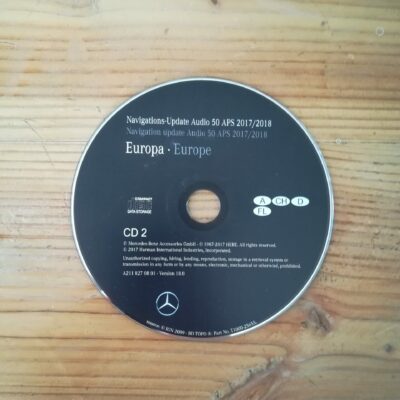 Mercedes-Benz Navigations-CD Audio 50 APS NTG1 DEUTSCHLAND ALPEN 2017/2018 A2118270801 rot