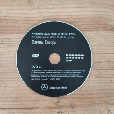 Mercedes-Benz Navigations-DVD Audio 50 APS NTG4-212 DVD3 Deutschland Frankreich Benelux 2015/2016 A2128270365 lachs
