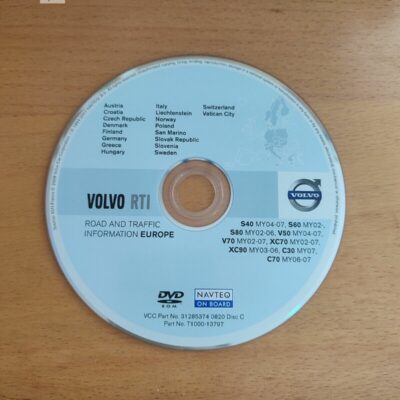 Volvo RTI Navigations-DVD MY02-07 Disc C Deutschland Skandinavien Italien Alpen 2007/2008