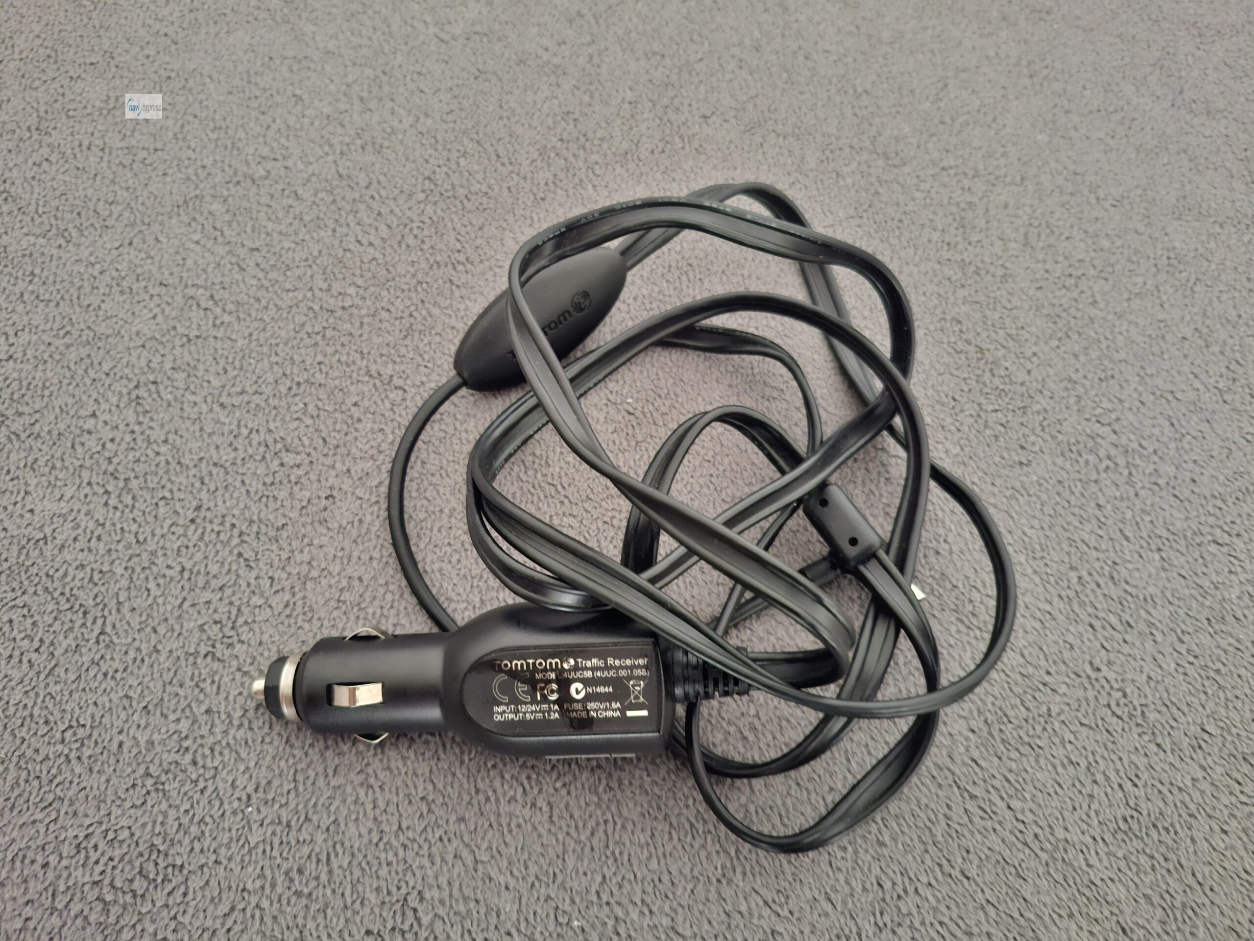 Original TomTom TMC Traffic Receiver Verkehrsfunkempfänger und Ladekabel 4UUC5B (Micro USB)