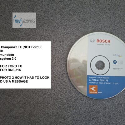 Bosch Navigation CD Blaupunkt FX Alpen Österreich Schweiz von 2010
