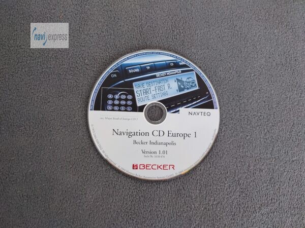 BECKER Navigations-CD Indianapolis (Pro) Deutschland Alpen BeNeLux 2004 Version 1.01